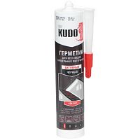 Герметик KUDO для кровли и водостоков силиконовый, черный 280мл