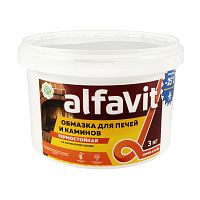 Обмазка для печей и каминов Alfavit, ведро 3кг