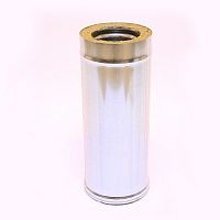 Сэндвич L=0.5 м, Ø115*200 мм, нержавеющая сталь 0,5 мм+оцинкованная сталь