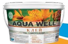 Клей ПВА универсальный, Aqua well 0,9кг