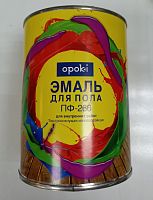 Эмаль для пола ПФ-266, золотисто-коричневая, 0,9 кг Opoki
