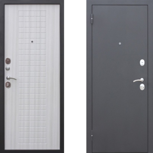 Дверь металлическая ГАРДА Муар 960*2050*75 мм, левая, металл/белый ясень