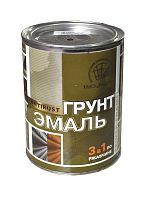 Грунт-эмаль 3в1 коричневая 0,9 кг Радугамалер