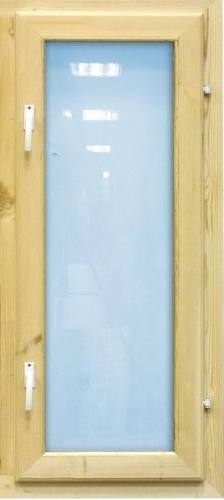 Окно деревянное одностворчатое 600*1200*50 мм имит. стеклопакета
