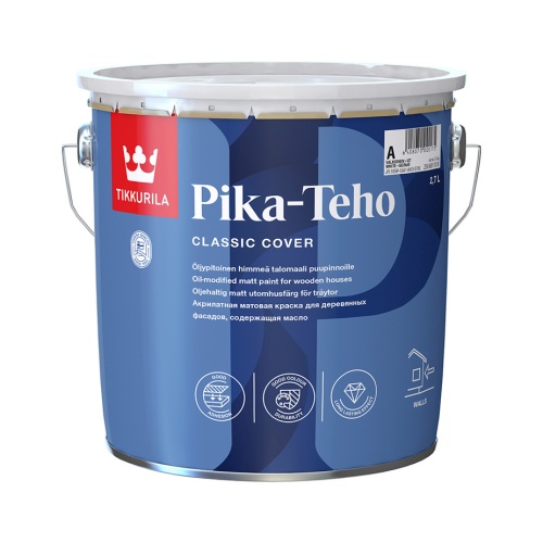 Краска для домов PIKA-TENO A мат. 2,7л