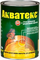 Акватекс защитно-декоративное покрытие для древесины, цвет палисандр, 9 л.