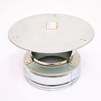 Оголовок Ø115*200 мм (430/0,5 мм), из оцинкованной стали 