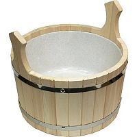 Ушат "Шайка" липовый, со вставкой, 10 л.