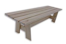 Лавка 1200*300*400 мм без спинки, разборная, осина 
