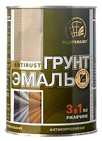 Грунт-эмаль 3в1 желтая 0,9кг ускоренной сушки РАДУГАМАЛЕР