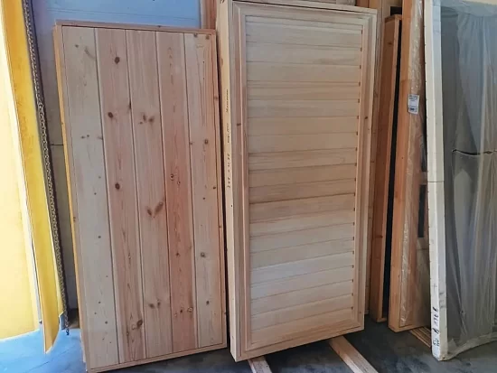Банные двери из осины