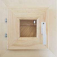 Окно деревянное одностворчатое 300*300*50 мм, имит. стеклопакета