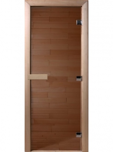 Дверь Doorwood, стекло бронза, 700*1900 мм, стекло 8 мм, 3 петли, коробка ольха 