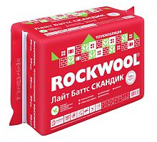 Утеплитель Rockwool Лайт Баттс Скандик 50*800*600 мм, 5,76 м2, 12 плит.