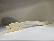Ручка-скоба, деревянная комплект "Топор" маленькая, фигурная 30*25*280мм(осина)