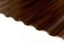 Поликарбонат профилированный 0,8*1260*3000 мм, бронзовый