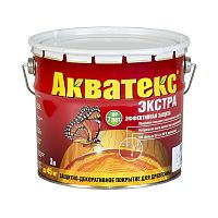 Акватекс Экстра защитное текстурное покрытие древесины, цвет Дуб, 3 л.