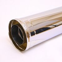 Сэндвич L=1.0 м, Ø110*200 мм, нержавеющая сталь 0,8 мм+нержавеющая сталь 0,8 мм