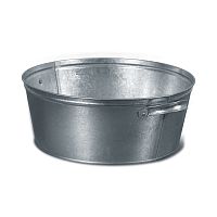 Таз оцинкованный круглый 9 л