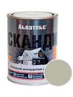Антисептик кроющий для дерева Акватекс сканди айсберг 0,75л
