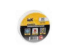 Изолента IEK ПВХ класс А 0,18*19мм*20м белая