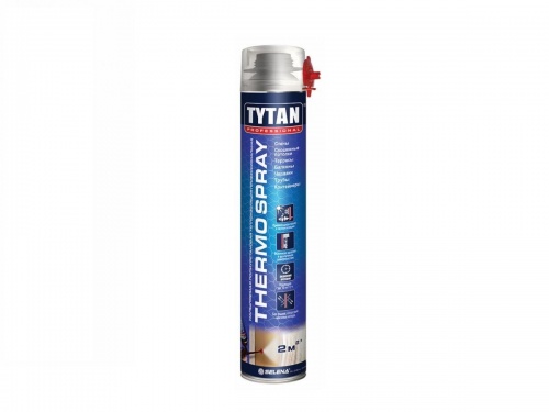 Теплоизоляция напыляемая полиуретановая TYTAN Professional THERMOSPRAY 870 мл