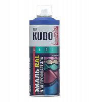 Эмаль для металлочерепицы и профнастила Kudo RAL 5005 синий, 520 мл.