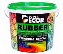 Краска резиновая Super Decor Rubber изумруд, 12 кг