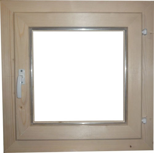 Окно деревянное одностворчатое 400*400*50 мм, имит. стеклопакета