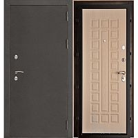 Дверь металлическая Regidoors Термо3 968*2052 мм, левая, антик темное серебро/беленый дуб