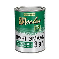 Грунт-эмаль по ржавчине 3в1 Вит Color быстросохнущая, цвет белый, 0,8 кг 