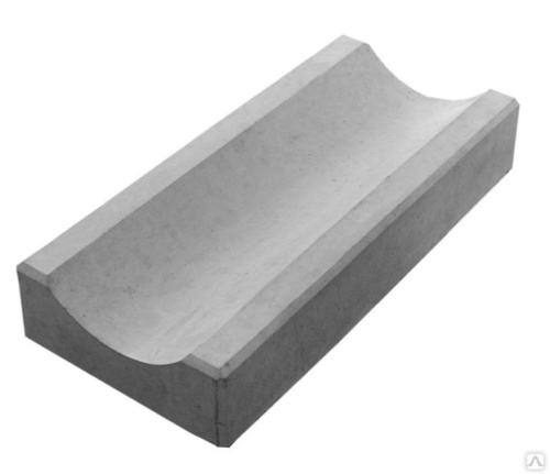 Лоток мелкосидящий GIDROLICA BGF DN100 C250 бетонный без уклона 500*140*60