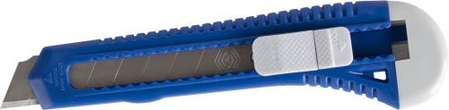 Нож технический 18 мм, пластиковый корпус, Кобальт