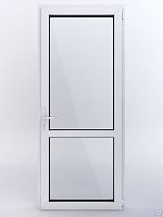 Дверь ПВХ балконная, 1-камерная 800*2000 мм, профиль 60 PLAFEN