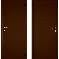 Дверь входная металическая Дверной континент Стандарт/Альфа, левая, 980*2050 мм, металл/металл