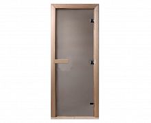 Дверь Doorwood, стекло матовое (сатин) "Теплое утро" 700*1900 мм, стекло 8 мм, 3 петли, коробка хвоя