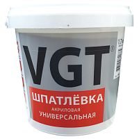 Шпатлевка акриловая универсальная для наружних и внутренних работ 1,7 кг ВГТ