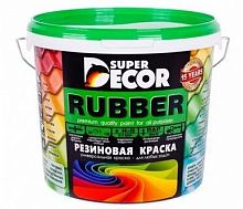 Краска резиновая Super Decor Rubber гранат, 12 кг