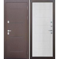 Дверь металлическая 960*2050 мм, ISOTERMA правая, мет. медный антик/астана милки