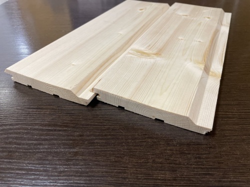 Имитация бруса 21*146*4000 мм, сорт А-В, (5 шт/уп)(карельский профиль)