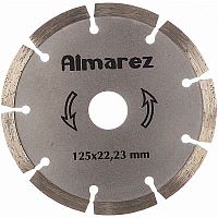Диск отрезной алмазный по камню Ø125x22*2,3 мм, сухой рез Almarez