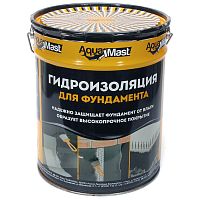 Мастика битумно-резиновая для фундамента Технониколь AquaMast, ведро 18 кг