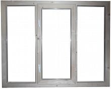 Окно деревянное трехсекционное одностворчатое 1500*1200*60 мм, имит. стеклопакета