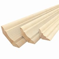 Плинтус осина, фигурный 43*12*2500 мм, сорт А