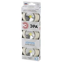 Фонарь ЭРА SB-502 пушлайт "Аврора" белый 4*LED,3*ААА 3 шт/уп