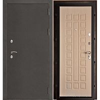 Дверь металлическая Regidoors Термо3 968*2052 мм, левая, антик темное серебро/беленый дуб