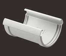 Соединитель желоба Docke Lux пломбир RAL 9003