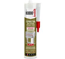 Герметик KUDO для кровли и водостоков силиконовый, прозрачный 280мл