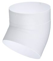 Колено для круглых воздуховодов, пластик 45°, Ø125 мм, Эра 