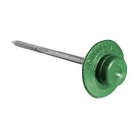 Гвоздь Ондулин 3,1х70 мм с закрытой шляпкой, зелёный